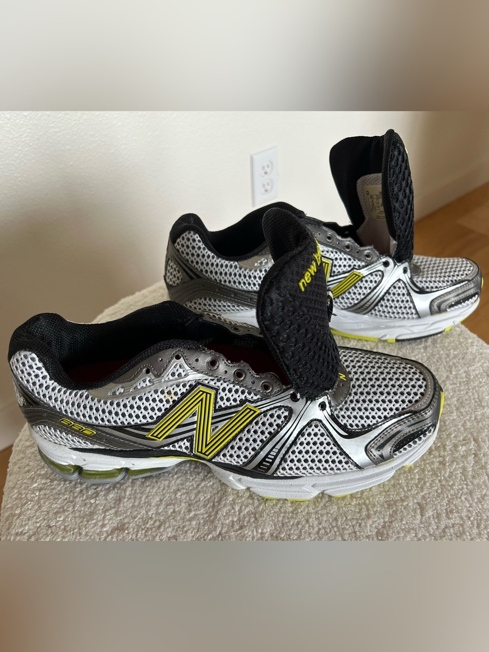 New Balance Silver and Yellow Men’s Athletic Shoes